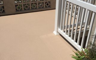 deck coatings finished with knockdown texture