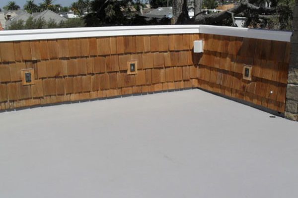 Deck with a Dex-O-Tex waterproof coating system