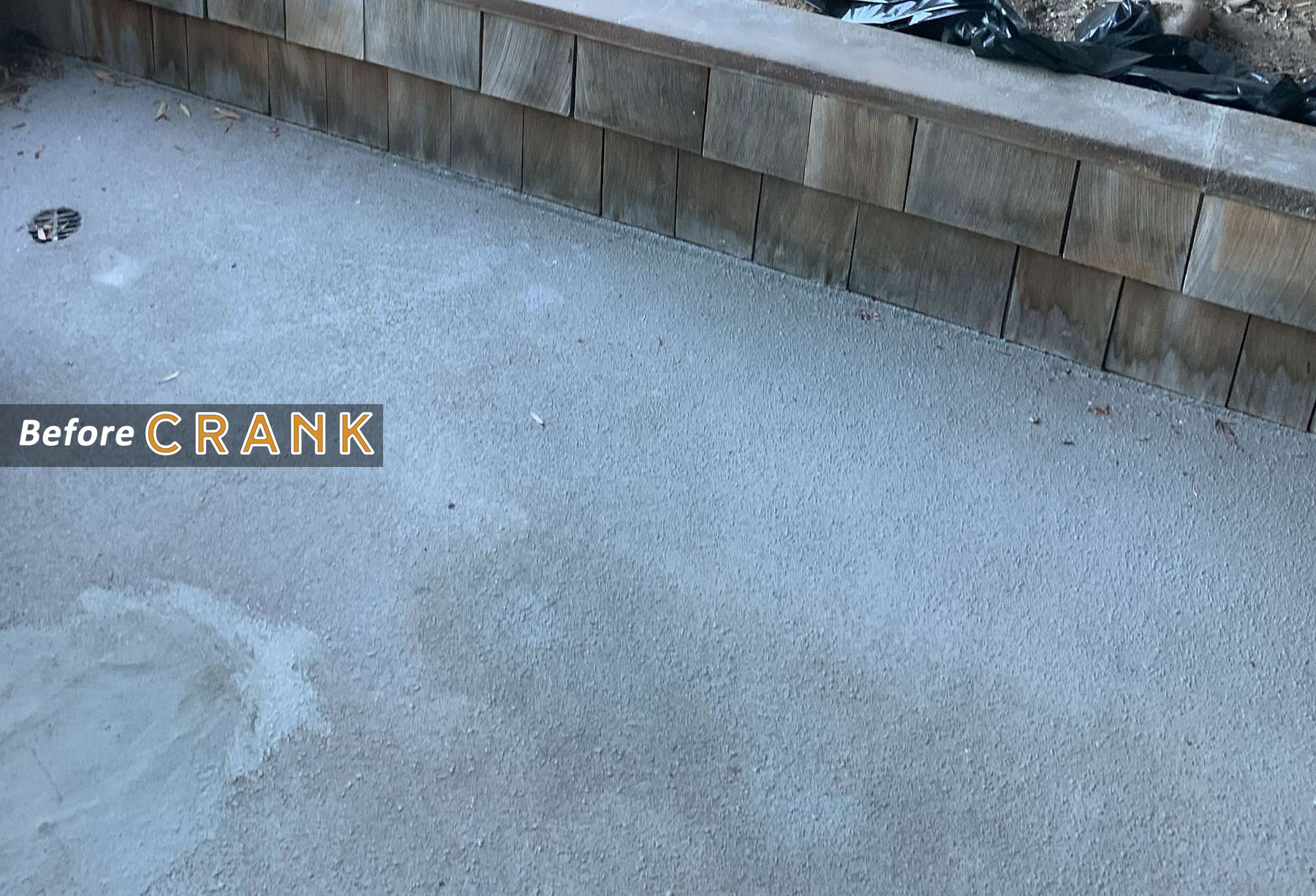 before Orange County deck coating is applied