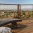 New Deck construction project with view of Orange County skyline