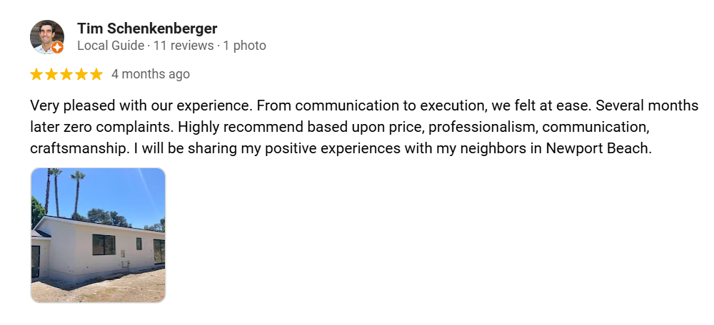 tile roof repair review from Google