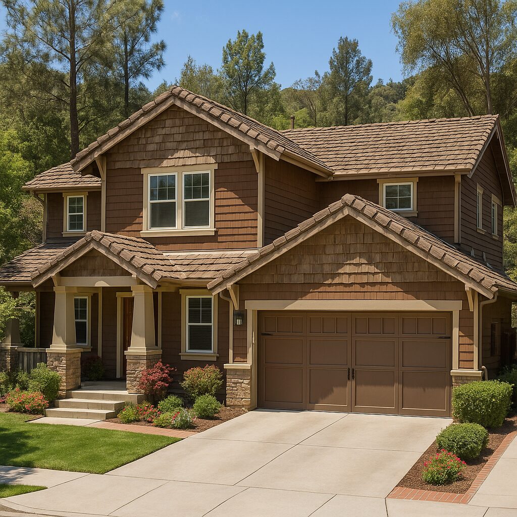 trabuco canyon shake tile roof AI generated