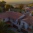 arial view of tile roof newport coast